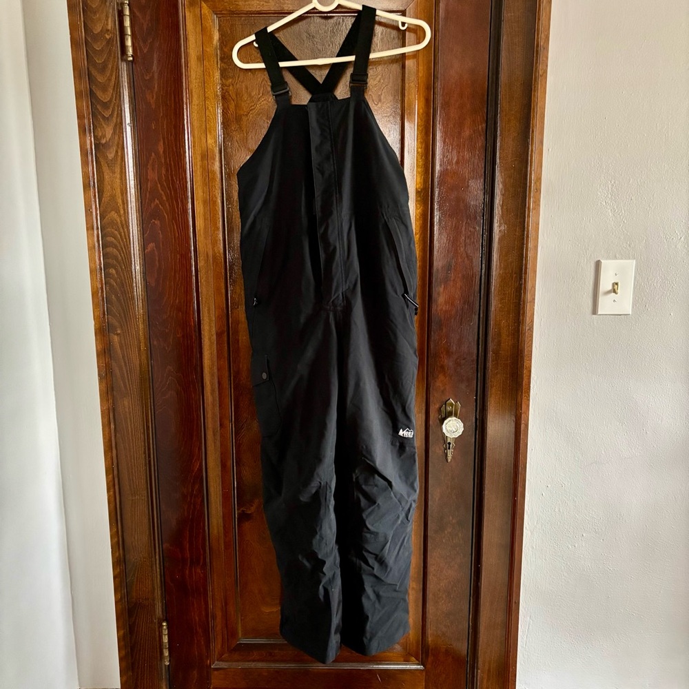 REI Co-op Black Snow Bib Overalls